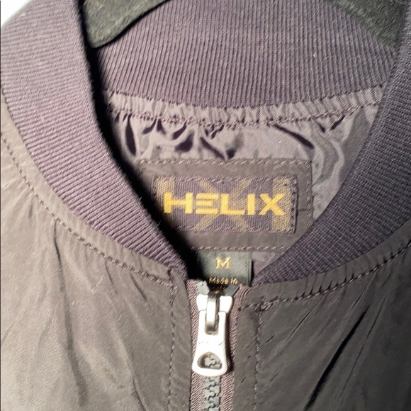 Helix Black Bomber Jacket with Pockets Size Medium - Picture 6 of 9